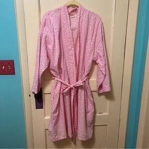 100% Cotton Handmade Pretty Pink Print Summer Robe💗